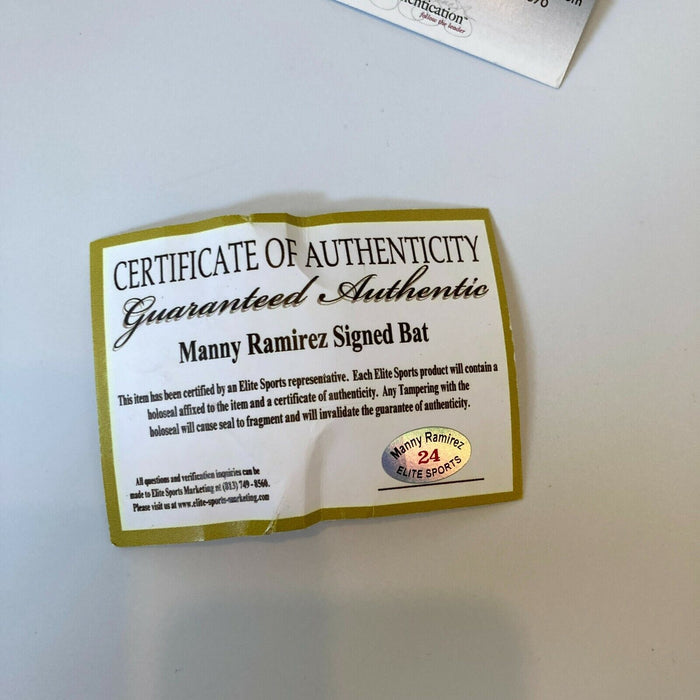 Manny Ramirez Signed Old Hickory Game Model Baseball Bat With JSA COA