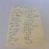 1982 Blue Jays Team Signed Autographed Sheet