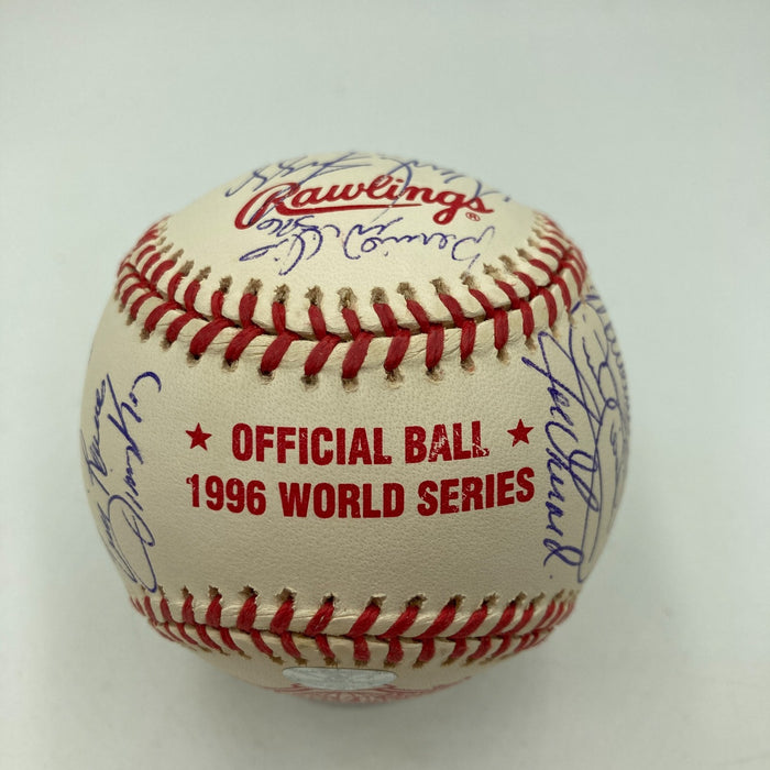 1996 Yankees Team Signed World Series Baseball Derek Jeter Mariano Rivera JSA