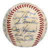 Willie Mays 1956 New York Giants Team Signed National League Baseball JSA COA