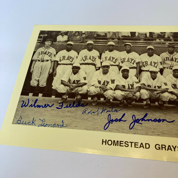 1940 Homestead Greys Team Signed Photo Negro League With JSA COA