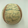 Beautiful Mickey Mantle Joe Dimaggio 1956 Yankees Multi Signed Baseball JSA COA