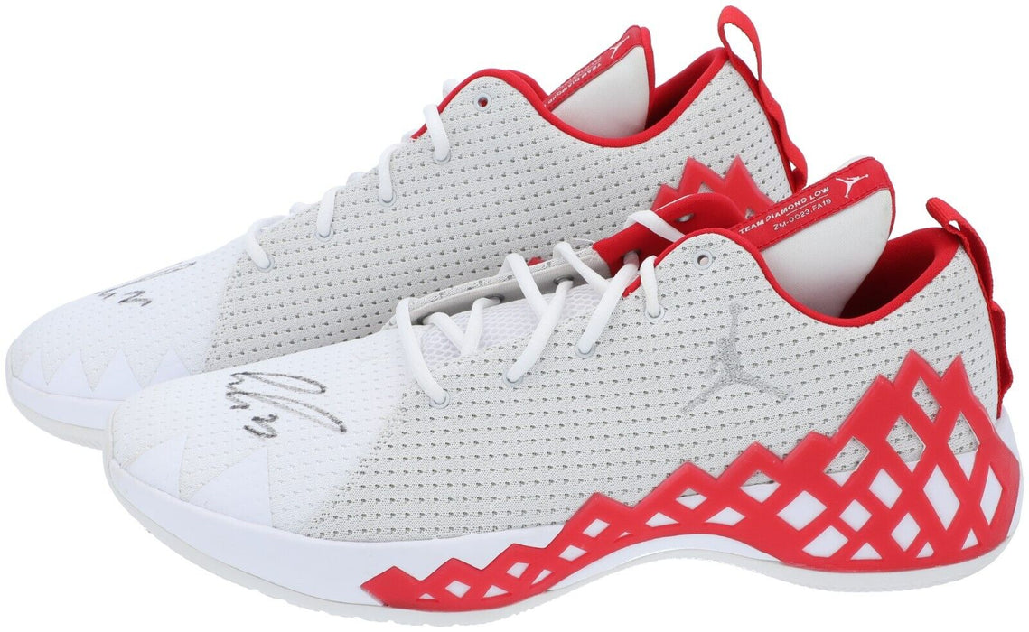 Luka Doncic Dual-Signed Jordan Game Model Sneakers Shoes PSA DNA COA