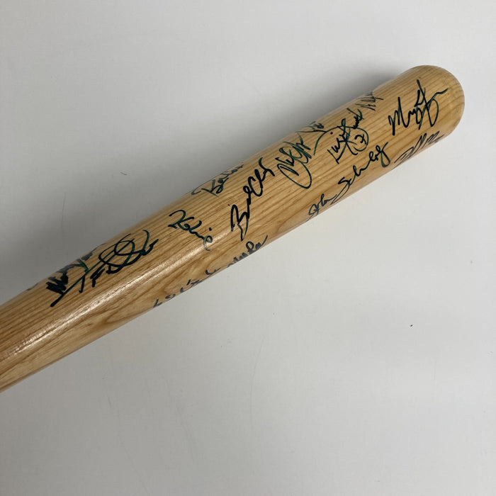 1995 Atlanta Braves World Series Champs Team Signed Baseball Bat JSA COA