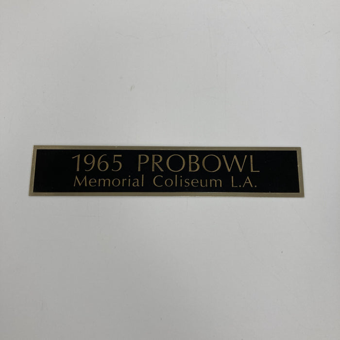 1965 Pro Bowl Team Signed Football 35 Sigs With Jim Brown JSA COA