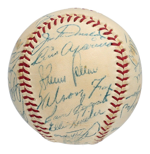 Nellie Fox 1956 Chicago White Sox Team Signed American League Baseball JSA COA