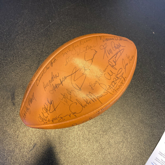 1976 Green Bay Packers Team Signed Wilson NFL Game Football Bart Starr JSA COA