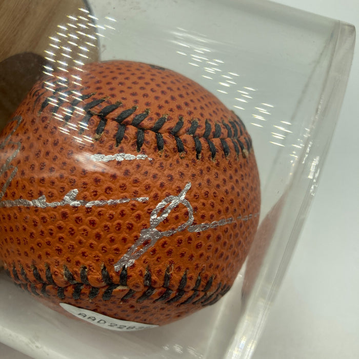 Michael Jordan Signed Nike Basketball Style Baseball Upper Deck UDA & Beckett