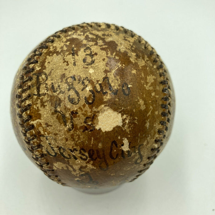 Historic Buffalo vs. Jersey City 1904 Signed Game Used Last Game Trophy Baseball