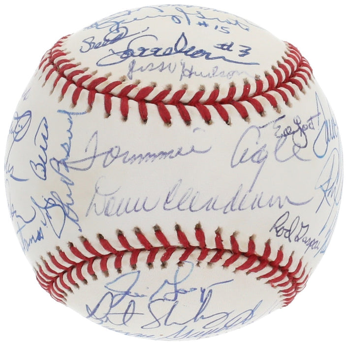 1969 New York Mets Champs Team Signed Baseball Tom Seaver Nolan Ryan 35 Sigs BAS