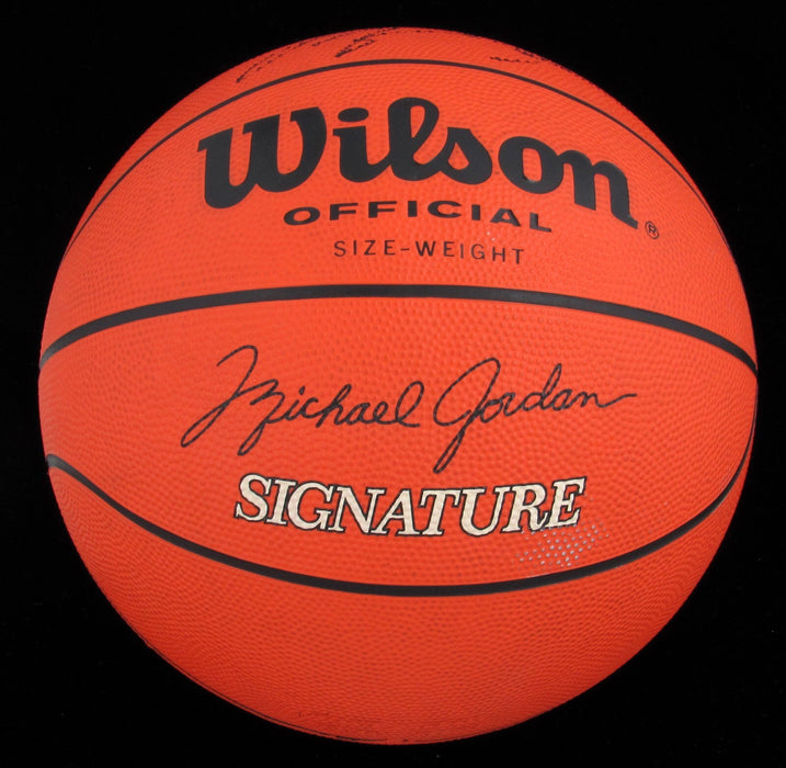 Michael Jordan Signed Wilson Signature Model Basketball Huge Auto! JSA COA