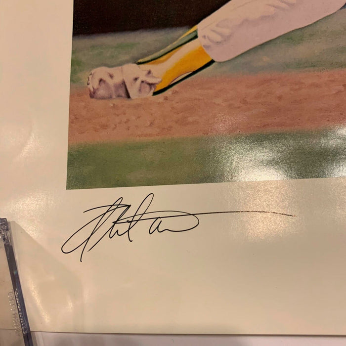 Rare Mark Mcgwire Rookie Signed Artist Proof 22x28 Lithograph With JSA COA