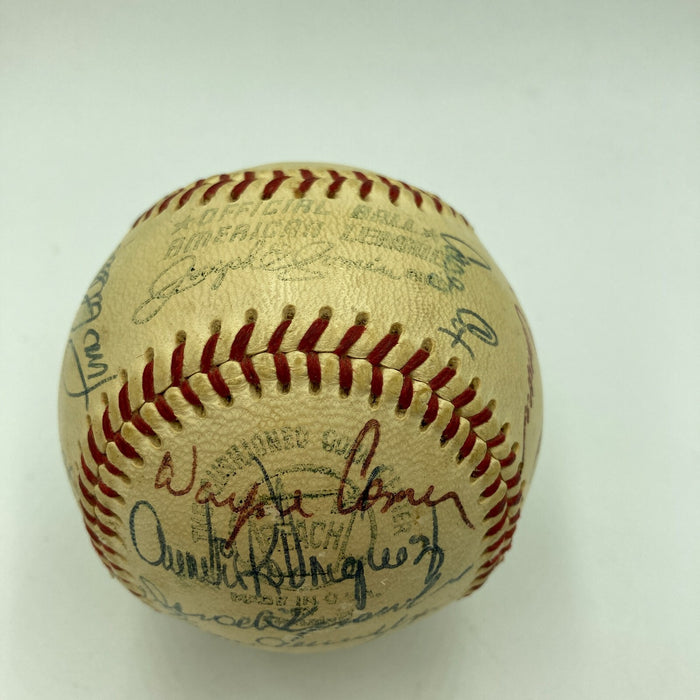 Ted Williams 1970 Washington Senators Team Signed American League Baseball JSA