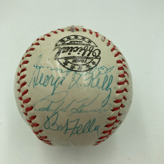 Hall Of Fame Multi Signed Baseball Red Ruffing Goose Goslin Rube Marquard JSA