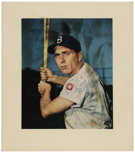Stunning Gil Hodges Signed Large 12x14 Photo JSA COA