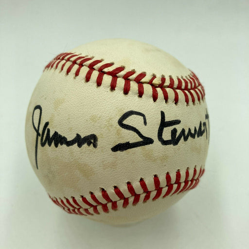 James Jimmy Stewart Signed National League Baseball Beckett COA Movie Star