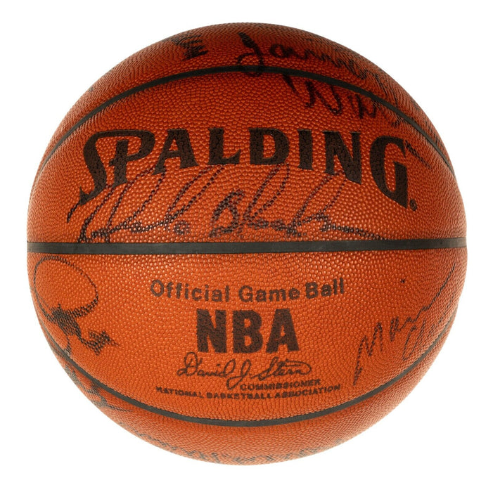 Michael Jordan 1987 All Star Game Team Signed Official Game Basketball JSA COA