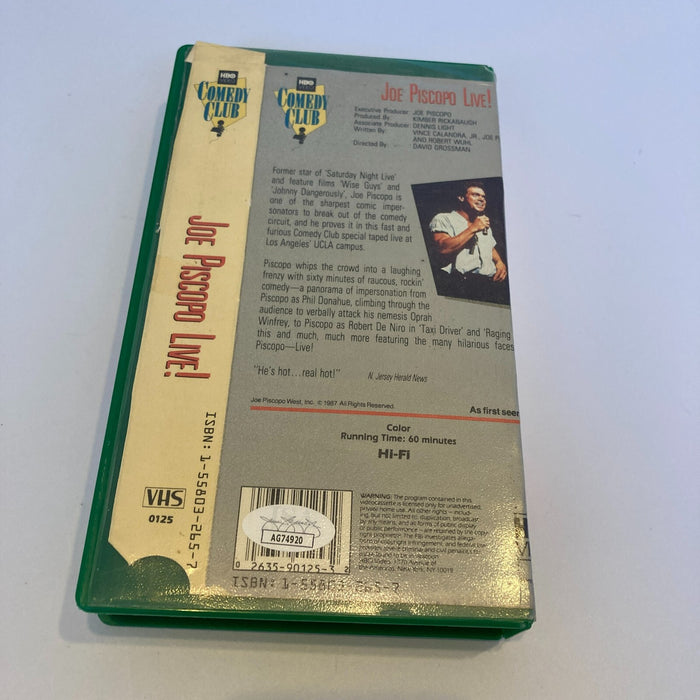 Joe Piscopo Signed Autographed Vintage VHS Movie JSA COA