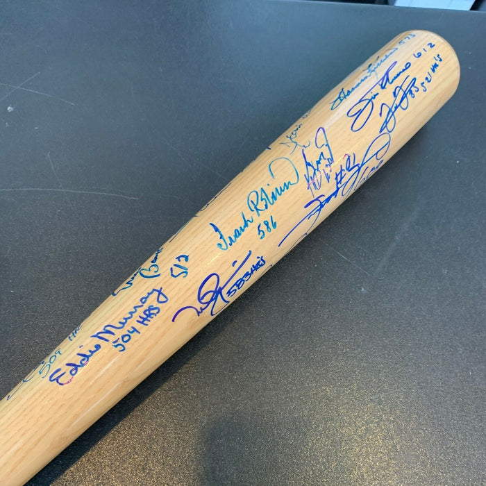 500 Home Run Signed Bat 18 Sigs! Ted Williams Hank Aaron Griffey Mays JSA COA