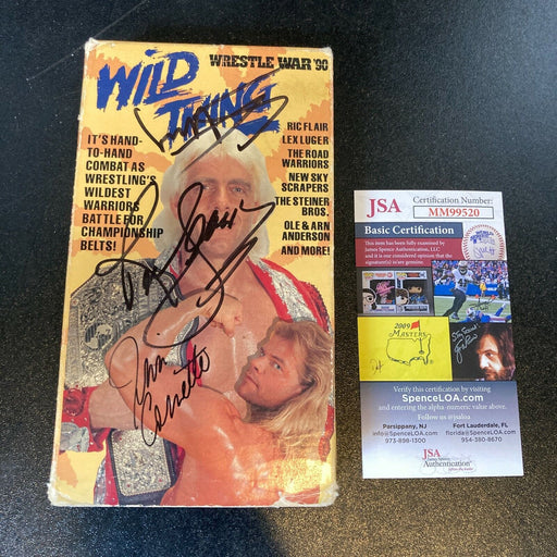 Ric Flair, Sting & Jim Cornette Signed Autographed WWF VHS Movie JSA COA