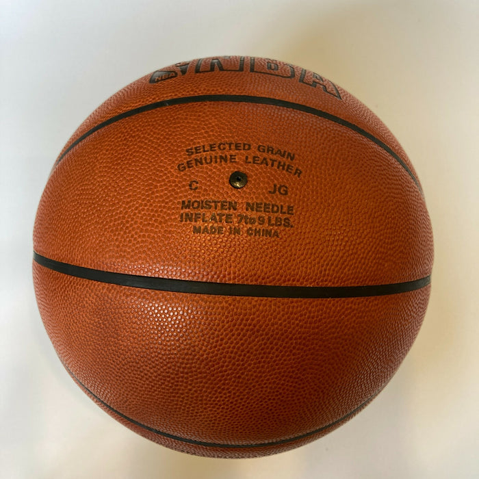 Lebron James Signed Game Used Spalding NBA Game Basketball Beckett GEM MINT 10
