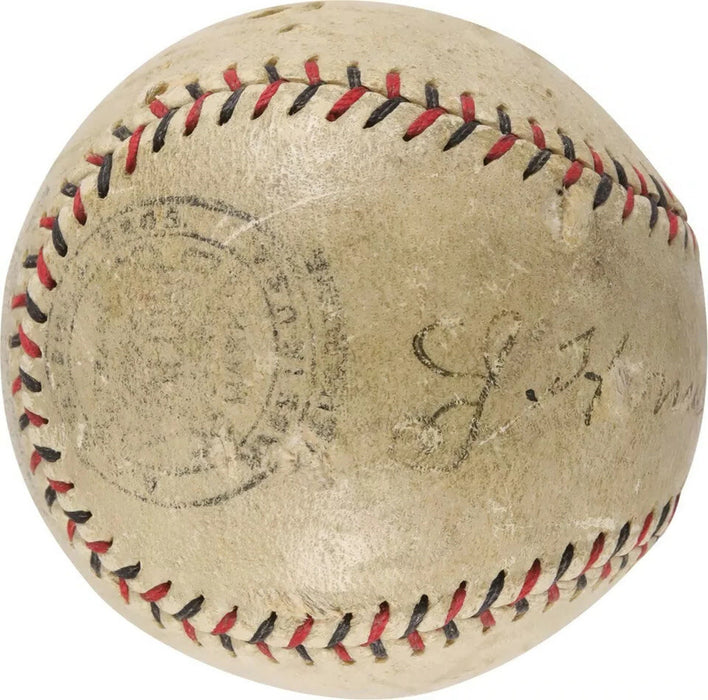 Honus Wagner Signed 1920's National League Baseball One Of The Finest PSA DNA
