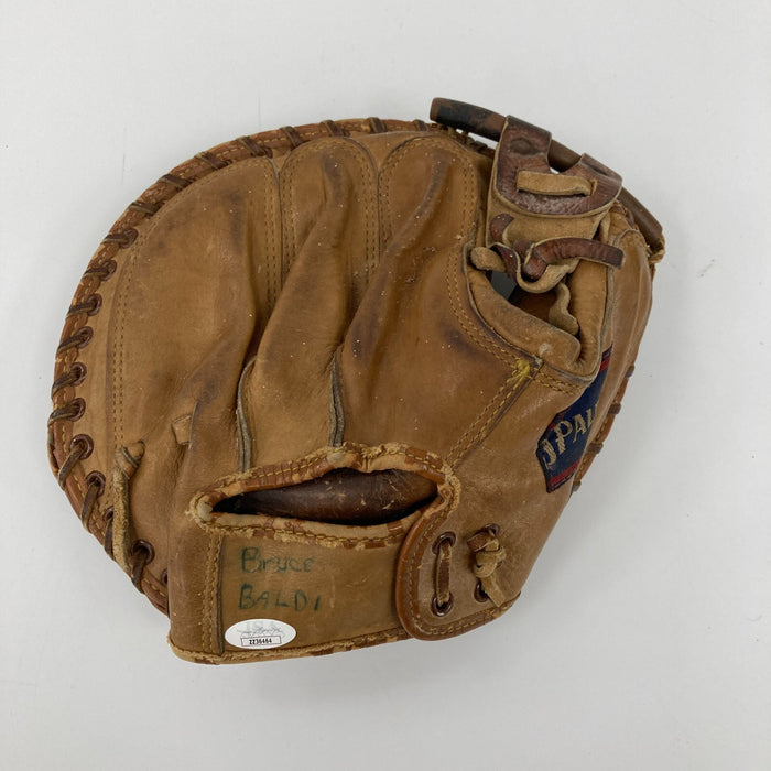 Yogi Berra Signed 1950's Spalding Game Model Catcher's Mitt Glove JSA COA