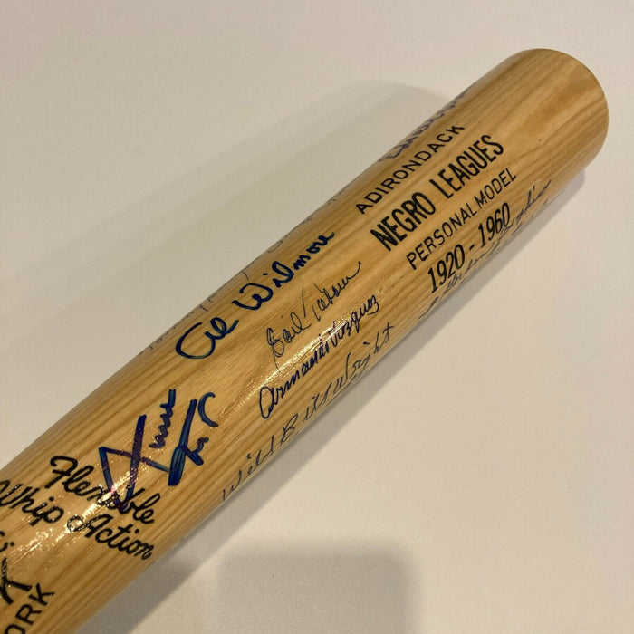 Willie Mays Negro League Legends Multi Signed Baseball Bat With JSA COA