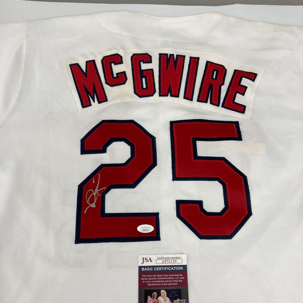 Mark McGwire Signed 1998 Authentic Russell St. Louis Cardinals Jersey JSA