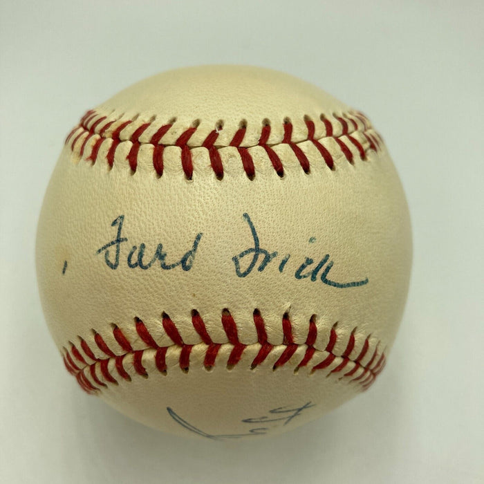 Magnificent Ty Cobb Signed 1950's American League Baseball JSA COA