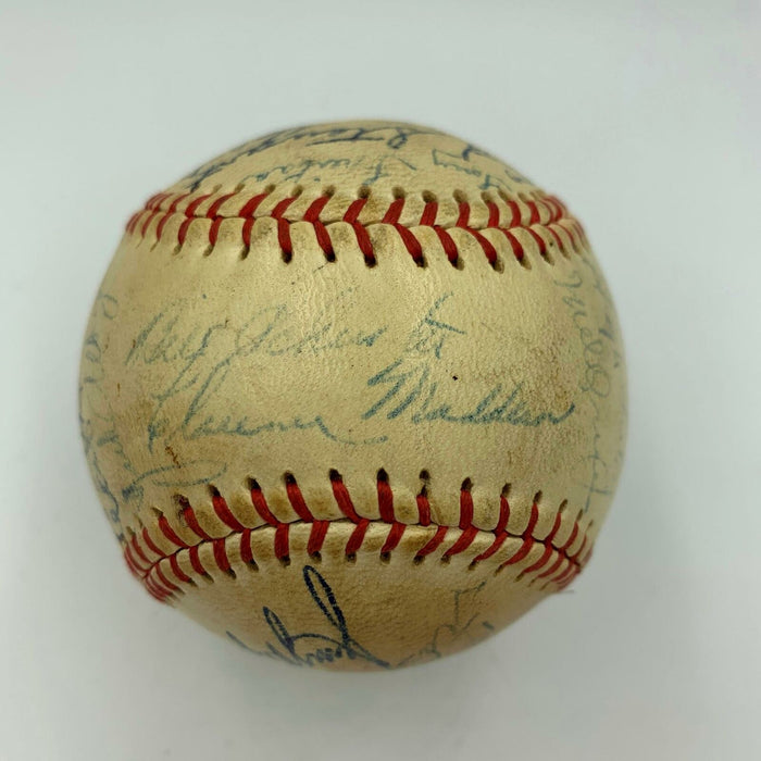 Earliest Known Billy Martin 1947 Oakland Oaks Team Signed Baseball JSA COA