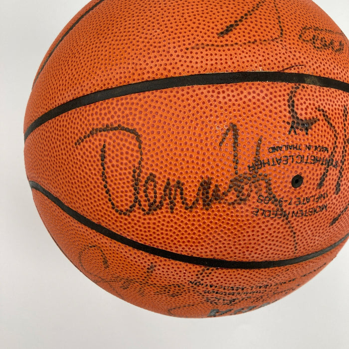 Michael Jordan 1990-91 Chicago Bulls NBA Champs Team Signed Basketball PSA DNA