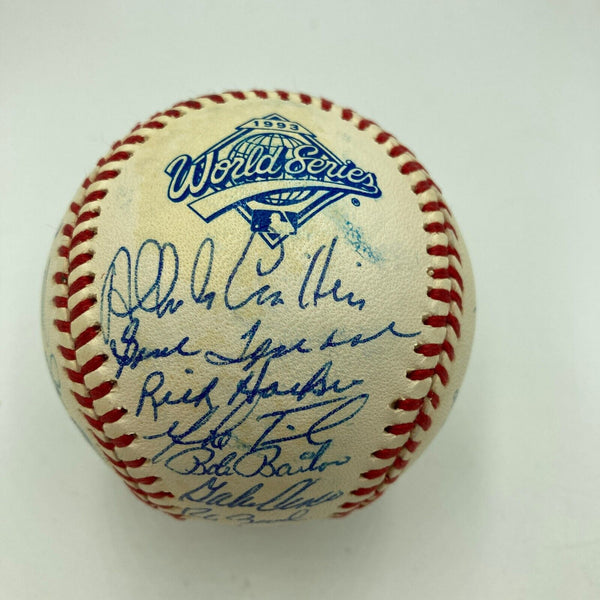 1993 Toronto Blue Jays World Series Champs Team Signed W.S. Baseball JSA COA