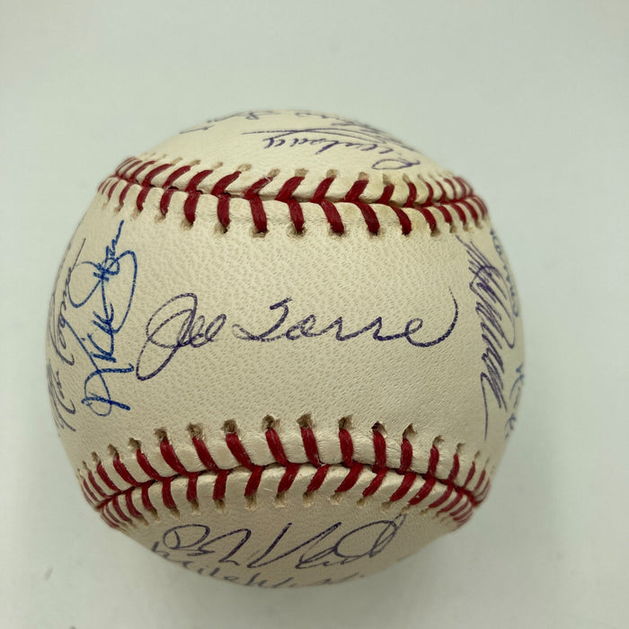 2002 New York Yankees Team Signed Baseball Derek Jeter Mariano Rivera JSA COA