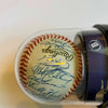 2002 Anaheim Angels World Series Champs Team Signed W.S. Baseball Beckett Auth
