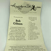 Bob Gibson Signed Heavily Inscribed Career STAT Baseball Reggie Jackson COA