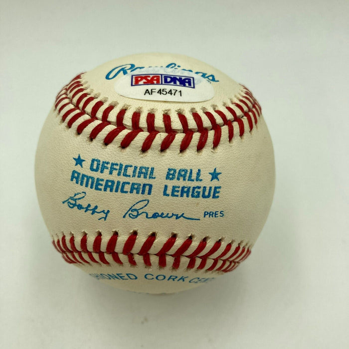 Mickey Mantle Signed American League Baseball PSA DNA Graded MINT 9