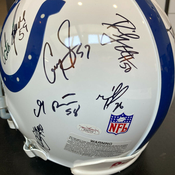 2005 Indianapolis Colts Team Signed Authentic Helmet Peyton Manning JSA COA