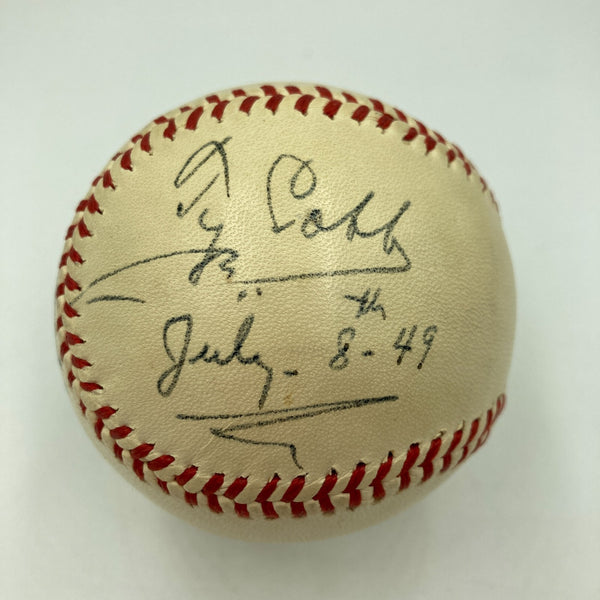 The Finest Ty Cobb Single Signed National League Baseball PSA DNA & JSA COA