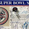 1985 Chicago Bears Super Bowl Champs Team Signed Patch Walter Payton PSA DNA COA