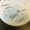 The Yardbirds & The Animals Bands Signed Drumhead JSA COA 9 Signatures