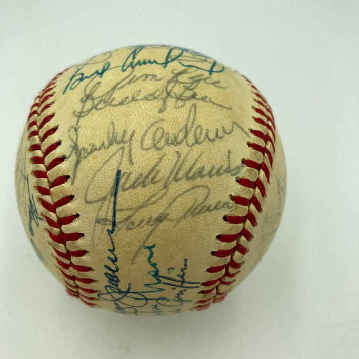1984 All Star Game Team Signed Baseball Reggie Jackson Cal Ripken Jr. JSA COA
