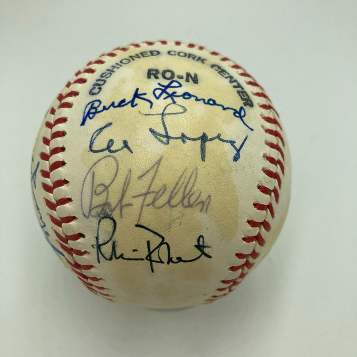 1970's HOF Multi Signed Baseball Freddie Lindstrom Ernie Banks Earl Averill JSA