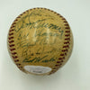 1955 Yankees Old Timers Day Signed Baseball Mickey Mantle Al Simmons JSA COA