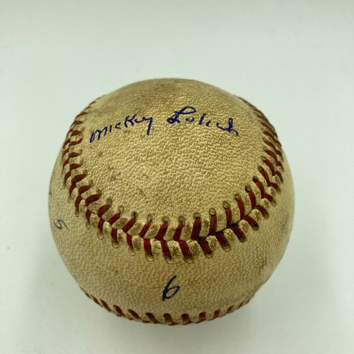 Mickey Lolich Signed Career Win No. 108 Final Out Game Used Baseball Beckett COA