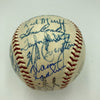 Stunning  1956-1957 Milwaukee Braves Team Signed NL Baseball Hank Aaron JSA COA