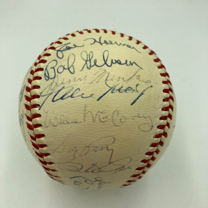 1970 All Star Game Team Signed Baseball Roberto Clemente Willie Mays Beckett COA