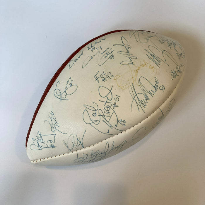 1986 New York Giants Super Bowl Champs Team Signed Football With JSA COA