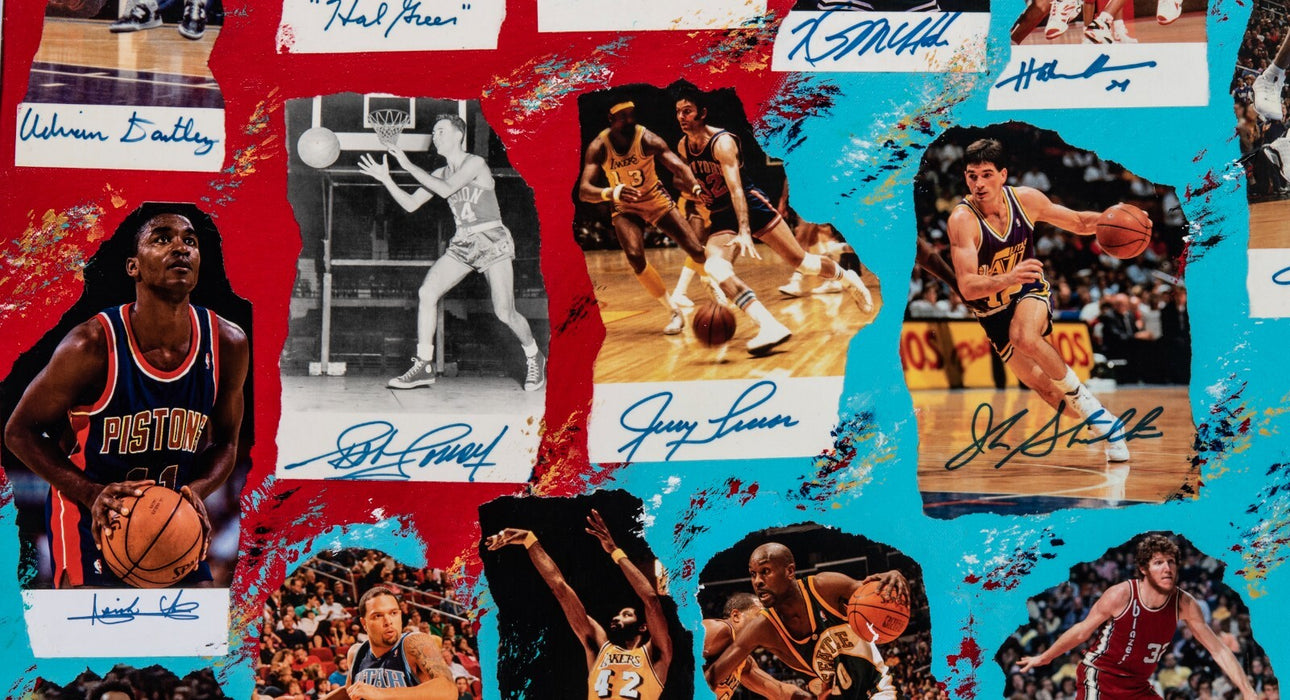 Michael Jordan Kobe Bryant LeBron James Signed Legends Of The Game Art