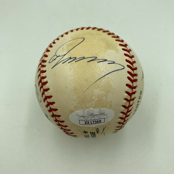 LA Dodgers Rookie's Of The Year Signed Baseball Mike Piazza Hideo Nomo JSA COA